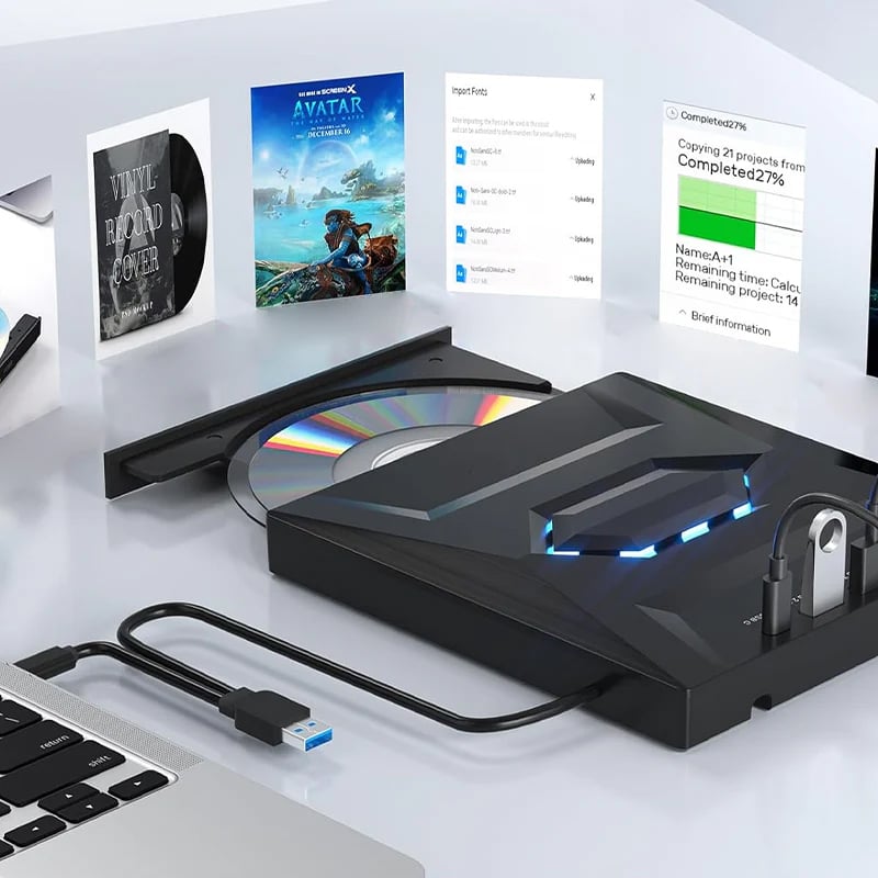 UltraRead | 7-in-1 USB-Blu-ray- & DVD-Laufwerk