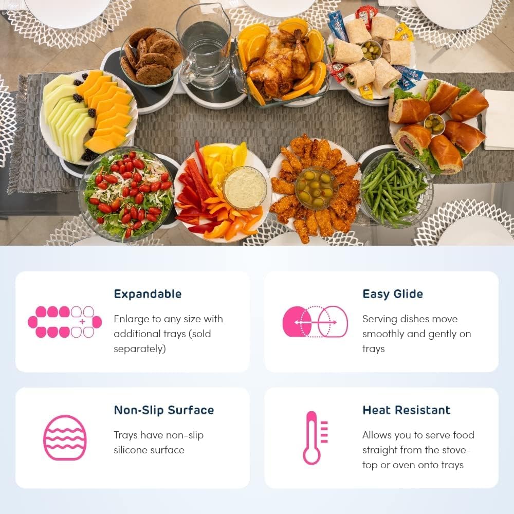 SpinServe – Drehbares Serviertablett für den Esstisch
