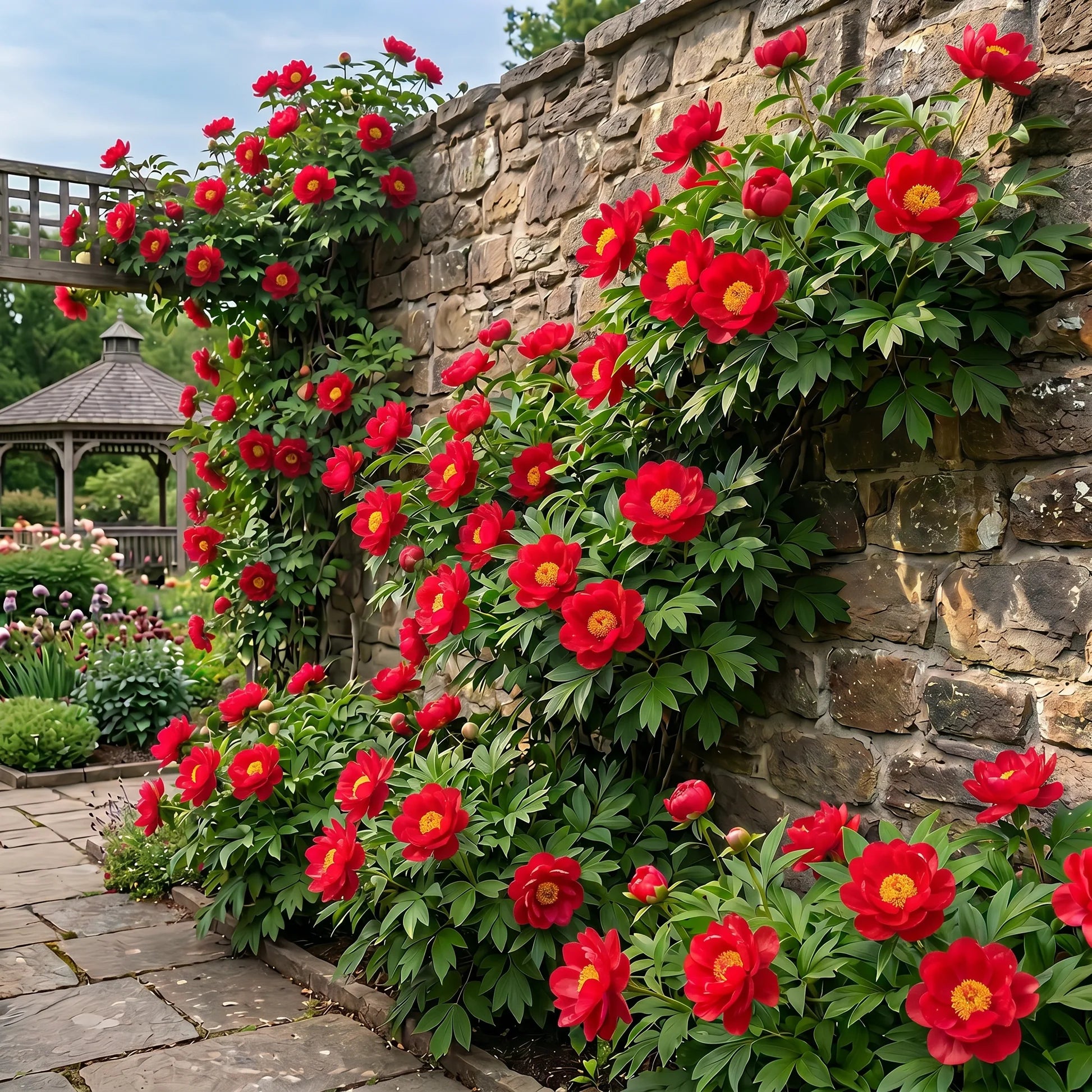 BloomCrest – Seltene Kletterpfingstrosen-Zwiebeln mit üppigen Blüten