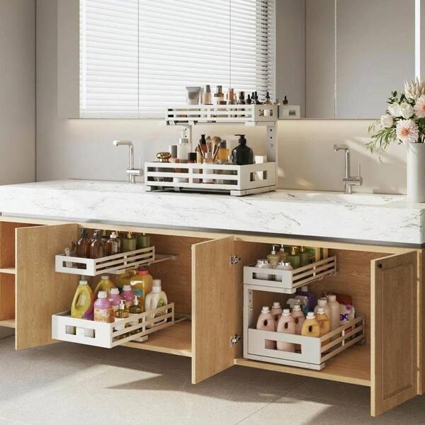 SinkStack – 2-stufiger Auszugs-Unterspülbecken-Organizer