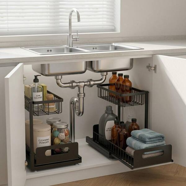 SinkStack – 2-stufiger Auszugs-Unterspülbecken-Organizer
