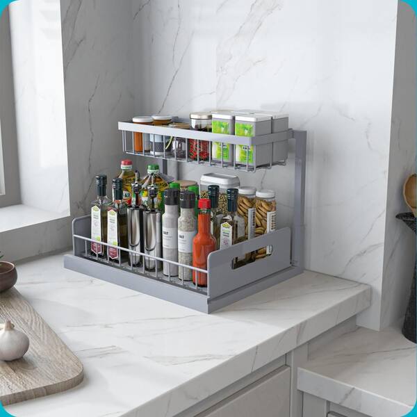 SinkStack – 2-stufiger Auszugs-Unterspülbecken-Organizer