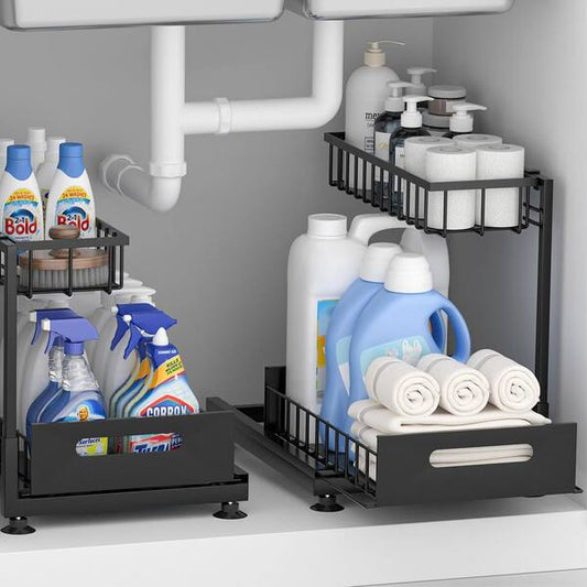 SinkStack – 2-stufiger Auszugs-Unterspülbecken-Organizer