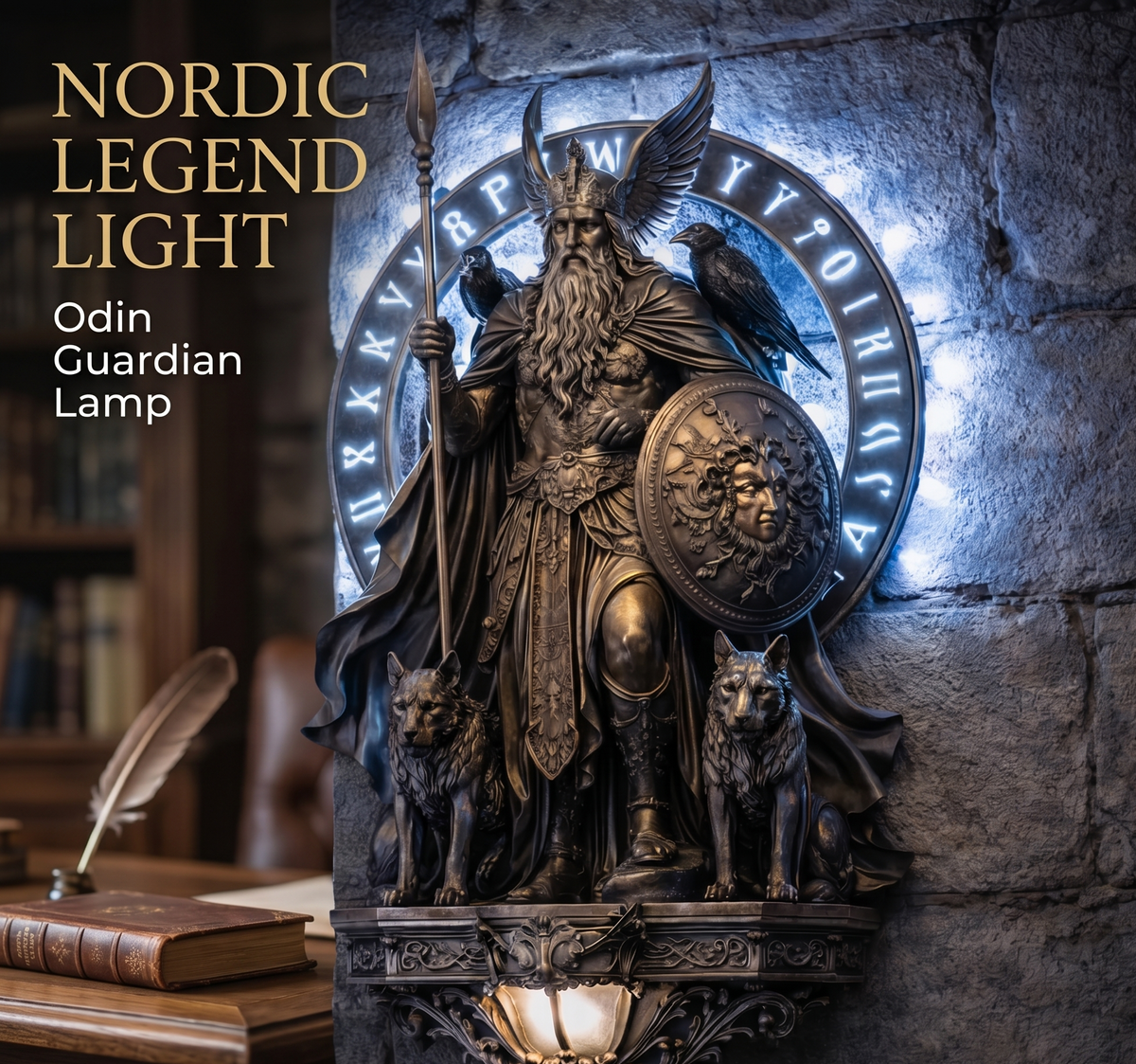 Nordic Legend Light – Odin Guardian Lampe