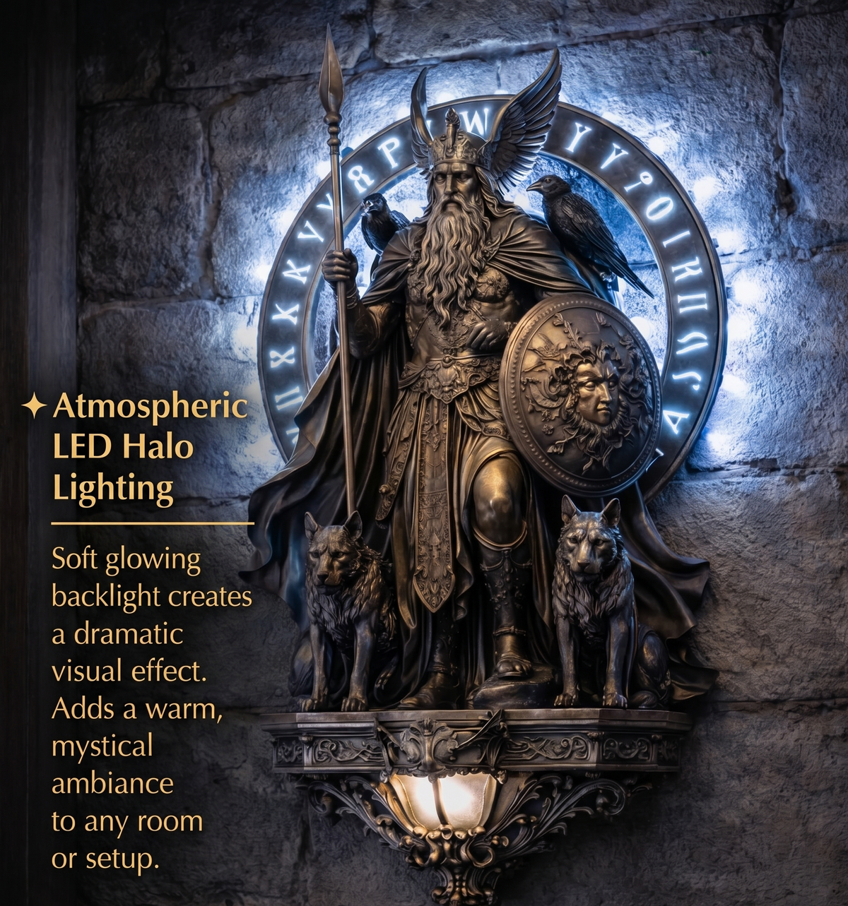 Nordic Legend Light – Odin Guardian Lampe