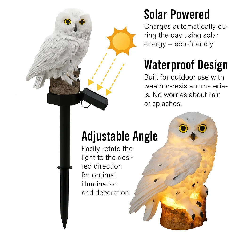 OwlGuard – Solar-LED-Gartenleuchte