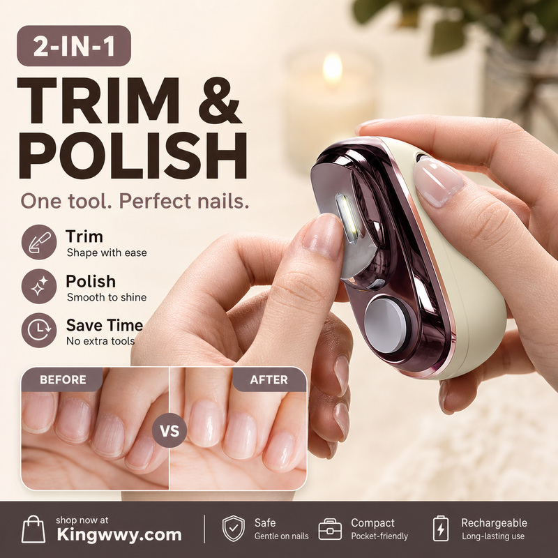 PureTrim – Intelligenter elektrischer Nagelknipser und -polierer