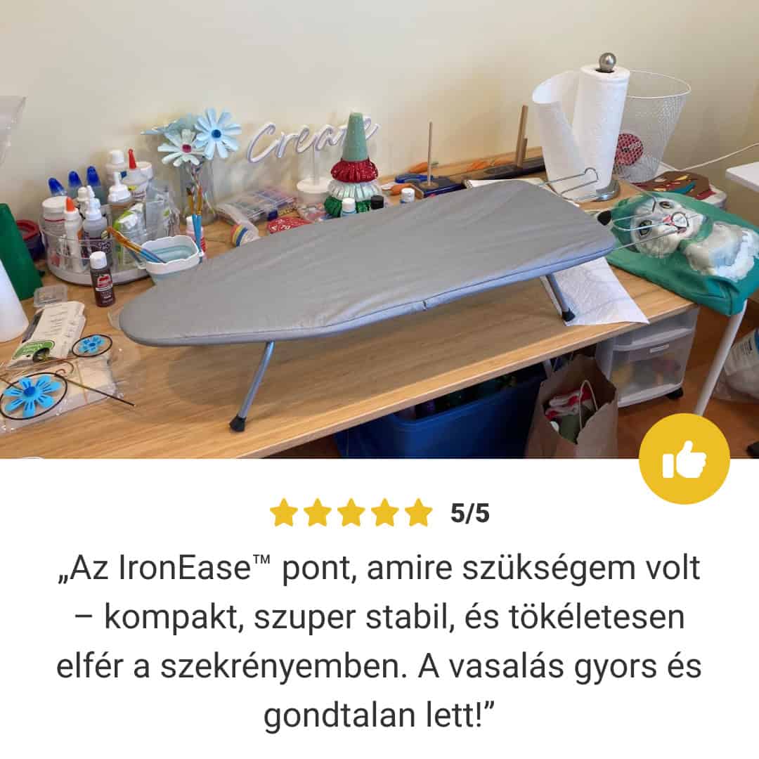 QuickIron – Tragbares Bügelbrett für Wohnungen und Reisen