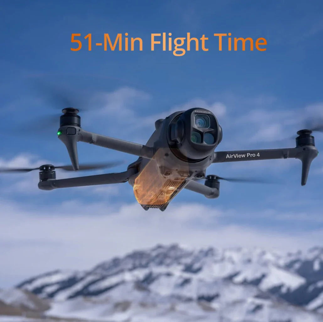 Die neue Generation AirView Pro 4: Drohne mit drei Kameras für Anfänger und Profis.
