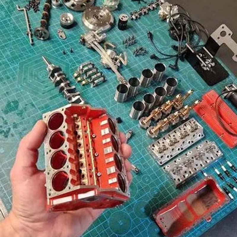 V8Forge – OHV-Benzin-V8-Motor-Modellbausatz